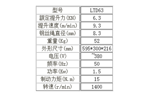 LTD63提升機(jī) LTD63提升機(jī)